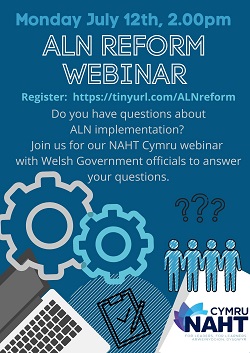 12 July ALN reform webinar poster